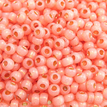 Abalorios de color salmón