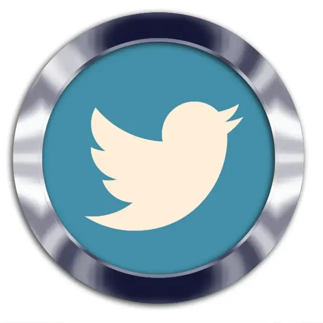 Logotipo de Twitter en fondo blanco